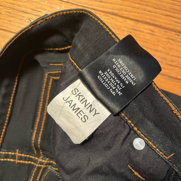 Straight To Hell Skinny James 30W32L Black Jeans - Picture 7 of 7